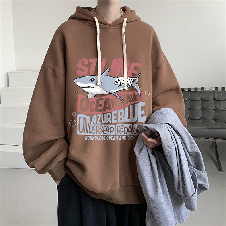 连帽卫衣男大码运动服帽衫外套WY2331-P35加绒款-P40,男装卫衣,电商A040