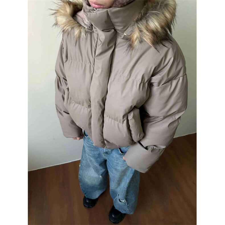 【有货】DMY63-P138可拆卸帽子毛领PU皮棉服男冬季短款连帽外套,男装棉衣,星座603-2