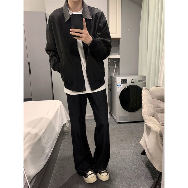 706-1-JK2041-P65特P现货秋季美式撞色格纹翻领夹克外套,男装夹克,星座706-1