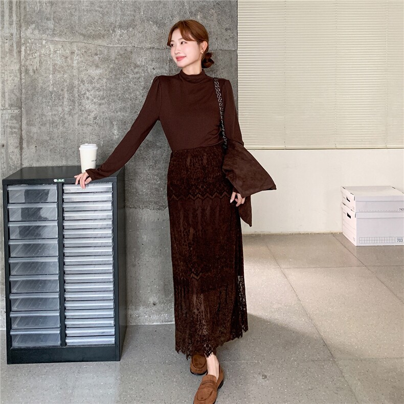 【新品】美拉德套装裙两件套配丝巾1D085-2618-P190-K248,女装套装/套裙,1C130