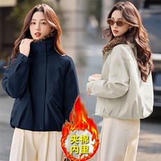 现货秒发加厚连帽防风御寒高端棉衣棉服外套派克服冲锋衣，女装棉衣/棉服，星宇服饰
