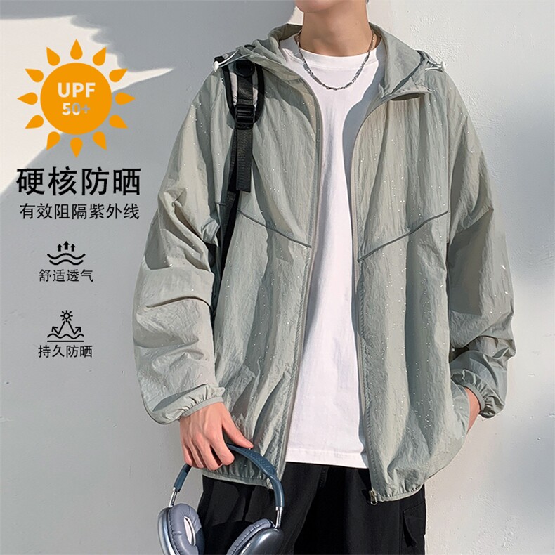 特批P55无差价夏季满天星冰丝轻薄UPF50+反光条钓鱼防晒衣男J2609图片
