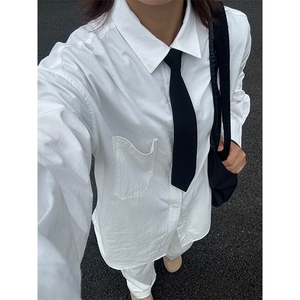 棉纯棉衬衫成衣水洗休闲衬衫男女宽松纯色衬衣 GC15-P35图片