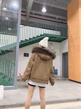 爆版大毛领派克服外套好卖排单款，其它，金地雪