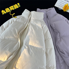 主推十万现货新款港版纯色港风立领宽松保暖棉衣外套CYMY9099-P55，男装棉衣，电商A128