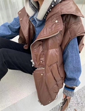 2021秋季新款欧洲站欧货韩版设计感拉链羽绒马甲女宽松外套，女装马甲，L·H·X