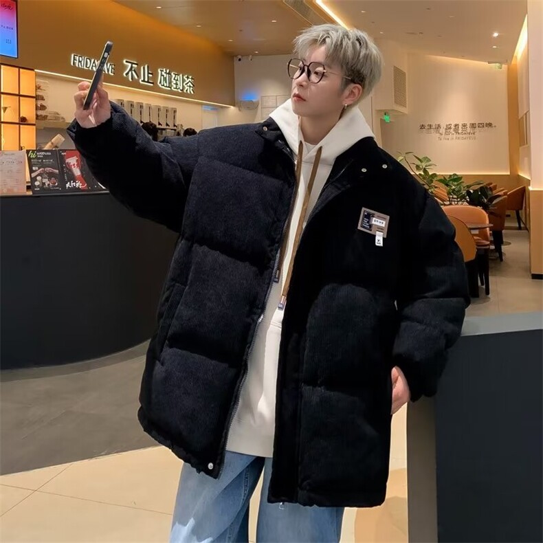 设计情侣装棉服冬季2024新款小众男女宽松加厚DW91-P85,男装棉衣,星座1109-3