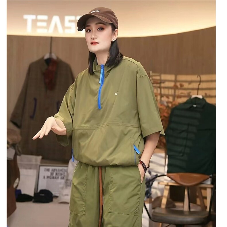 抖音---大幂买手店--立领拉链T恤tx003-TP55图片