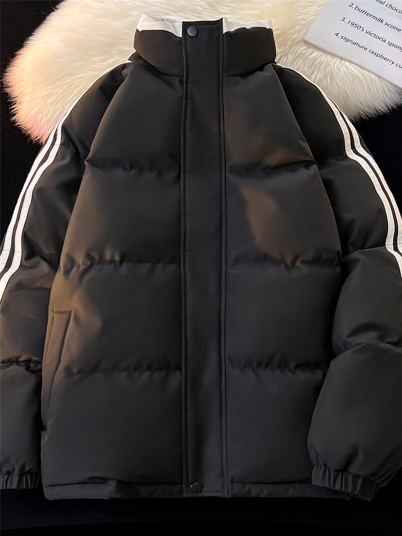 !加厚棉服冬季拼色条纹情侣立领棉衣815A-CM99062-P82特,男装棉衣,星座815A