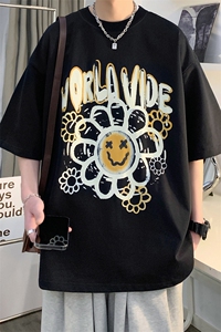 B239-T1015-P25 短袖T恤男 太阳花 美式图片