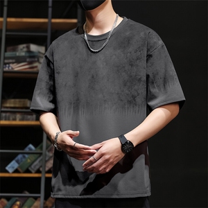 潮牌满印圆领短袖男士T恤休闲时尚夏季薄款宽松大码夏装半袖图片