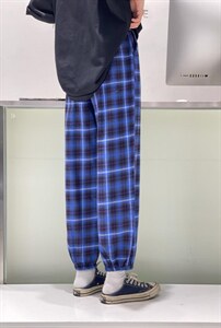 夏季新款格子裤图片