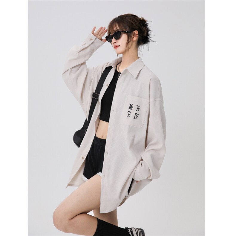 2025春款新款潮流简约情侣衬衫长袖休闲外套XZ201-2C527P55,男装衬衫,星座201-2