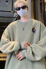 ！圆领卫衣男装港风长袖t恤男外套男WY549-特P23，男装T恤，电商B371