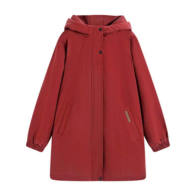 2023年冬季新款加绒加厚保暖派克服585-1款,女装棉衣/棉服,秋牧寒烟