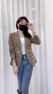 2022春夏新款小西装外套,女装西装,紫燕千娇