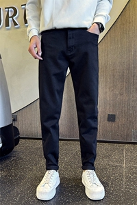 冬季加绒牛仔裤 男士高品质修身保暖加厚牛仔裤长裤901N38加绒P68图片