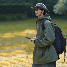 美式日系户外防水冲锋衣登山露营休闲夹克外套jk9183p138控168，男装夹克，电商A138B