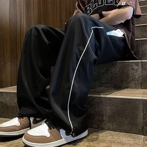 新款直筒宽松美式休闲裤学生潮牌运动长裤中性阔腿裤男MA943-P35图片
