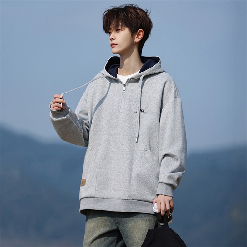 85812-P58M-8XL2026春季新款大码连帽套头卫衣，男装卫衣，星座109