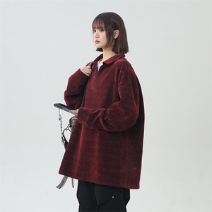 2025春满天星粗花斜纹卫衣男女情侣时尚上衣W01 P45控60图片