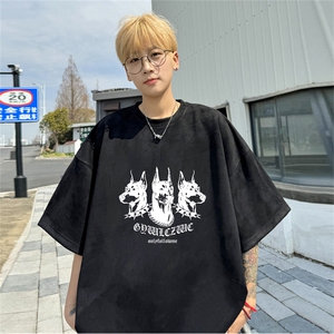 特P19控38 2024夏季新款麂皮绒圆领短袖T恤RT425图片