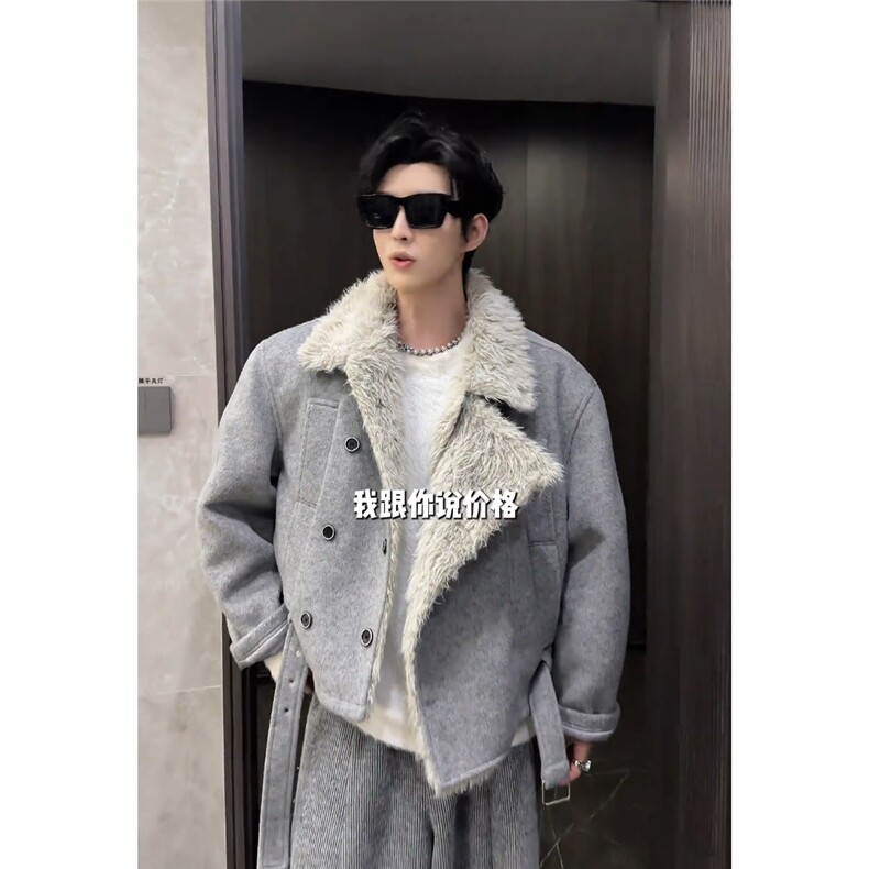 现货美式座山雕毛领加绒加厚棉服夹克男M286/P135,男装夹克,星座205-3