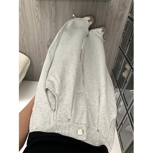 （网图慎用）美式直筒休闲裤垂感宽松拖地卫裤男K24039-特P45控88图片