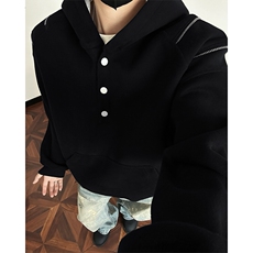 现货~420克高品质拉链设计连帽卫衣外套WY979P78，女装短外套，星座908