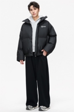 已注册白底抖音直播得物加厚PU皮仿皮棉衣外套M1523P100，男装棉衣，电商C408-1(原B339-1)