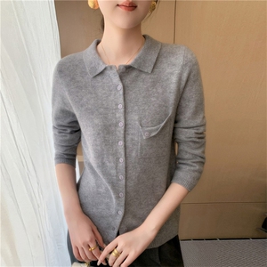 2025年秋季圆领侧兜衬衫领时尚百搭通勤图片