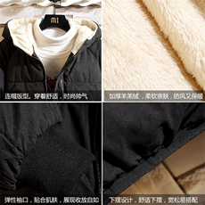 MY16099-P100加厚加绒连帽衣男大码服男面包服男砖墙挂拍，男装棉衣，电商A040A