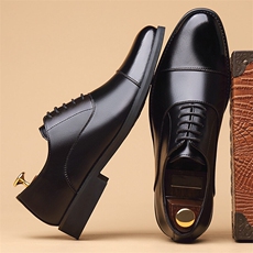 X4628-155英伦男正装皮鞋牛皮尖头鞋商务休闲男鞋，男鞋皮鞋，星座1407-3