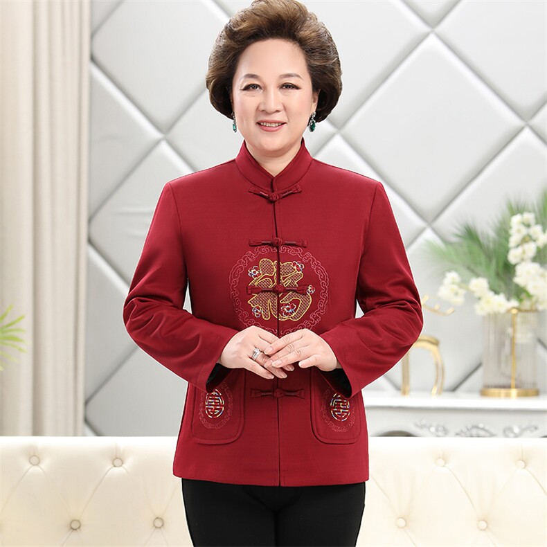 2023长期货新款春季中老年风唐装男女情侣套装盘扣男复古外套,男装民族服装,钱塘723