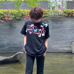 万针全刺绣工艺抖音得物高品质260克重磅纯棉双纱美式高街短袖T恤图片