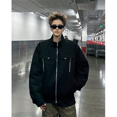青少年小众痞帅夹克外套男女秋冬解构保暖帆布工装棉服JW8818，男装夹克，星座1116A-1（原606A）