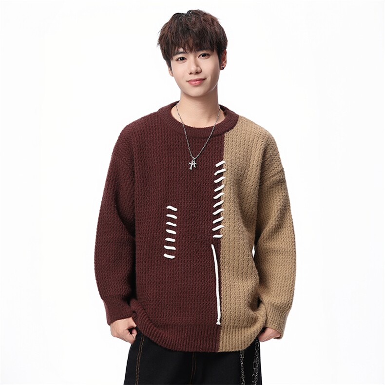 【新品】2025秋冬男士时尚休闲百搭针织毛衣潮流-M187-P35,男装针织衫/毛衣,星座1105-1