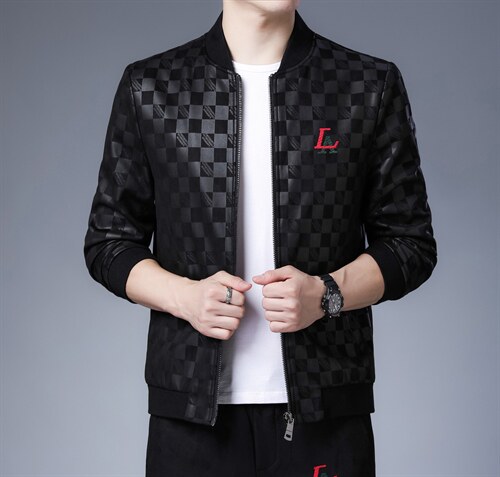秋冬季外套2023新款潮流休闲厚款夹克秋装中年外套ZL10918-P150，男装夹克，电商B212（原钱塘6029）