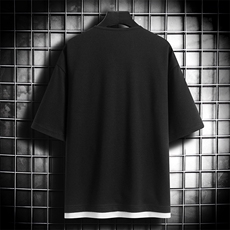 短袖男网格挂拍体恤夏季休闲百搭纯色V领T恤男上衣TC3134-P30控50，男装T恤，星座717