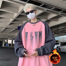 抖音得物高品质重磅二开全棉阔版支持退换360克插肩圆领卫衣0109，男装卫衣，电商A486