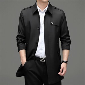 BH2108钱塘2020-2秋季男士中长款风衣夹克时尚休闲外套数据好P145图片