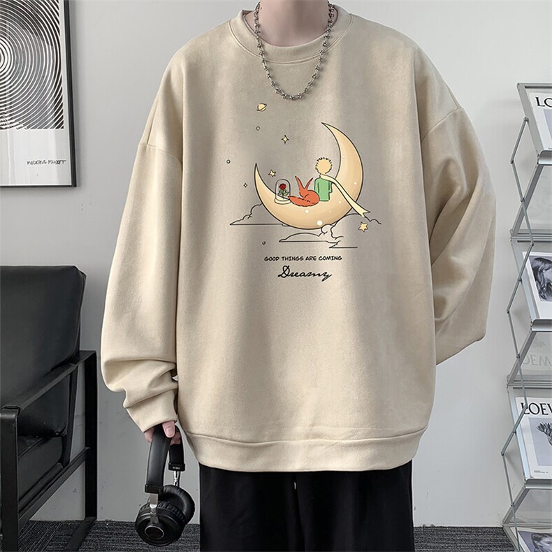 麂皮绒卫衣男大码重磅长袖t恤男JW81416-P35,男装T恤,电商A040