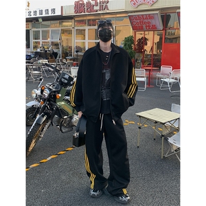 秋季高级感美式休闲运动套装男W4694上衣52-K8667裤子41【特价】图片