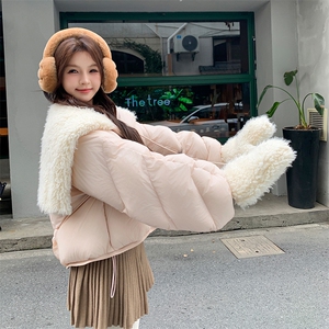 【大货】小个子暖糯泡芙羽绒服女4431-P280-K398 配手套图片