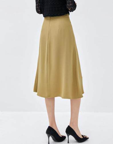 2021秋季新品韩版中长款半身裙，女装半身裙，秋子丰色(1F)