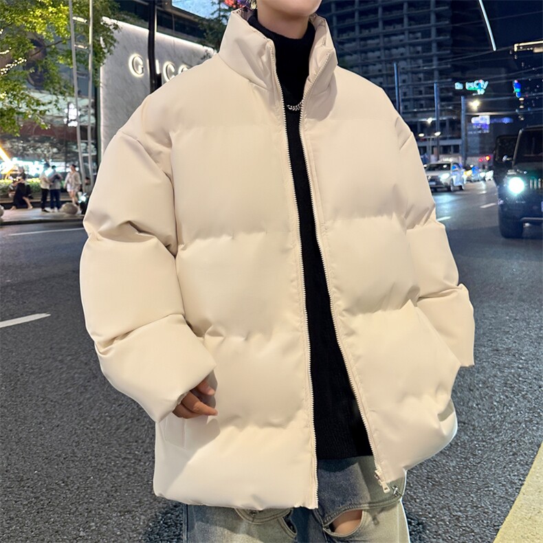 新款男冬季双面穿立领面包服加厚港风棉衣M2218-P70控158,男装棉衣,星座717