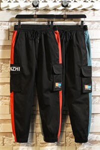 7XL-M撞色工装休闲长裤2023秋季新款加肥加大码胖子裤子控价68，男装休闲裤，钱塘717(原712)