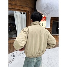 美式解构缉明线立领工装夹克秋冬款加绒加厚廓形棉服男女，男装夹克，四季星座505