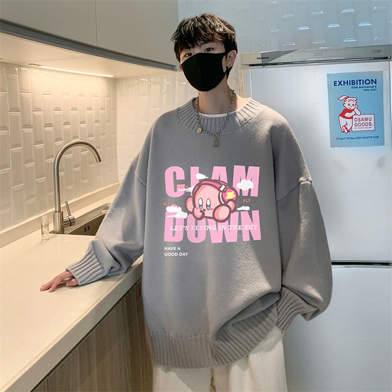 半高领毛衣男士大码针织衫男毛线衣男M18318-P45加绒款-P65,男装针织衫/毛衣,电商A040