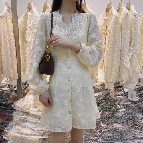 春季韩版修身连衣裙，女装连衣裙，朵缇